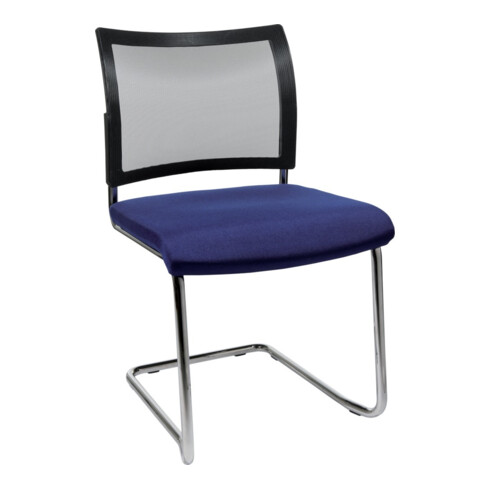 Visiteur Chaise Visit20 avec rembourrage/filet, bleu