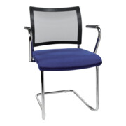 Visiteur Chaise Visit20 avec rembourrage/filet, bleu-3