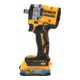 Visseuse à choc sans fil DEWALT 18V XR, 1/2" (sans balais), max. 406 Nm, y compris 2x batterie Powerstack (18 Volt / 1,7 Ah) avec technologie de batterie Pouch DCF921E2T-QW-4