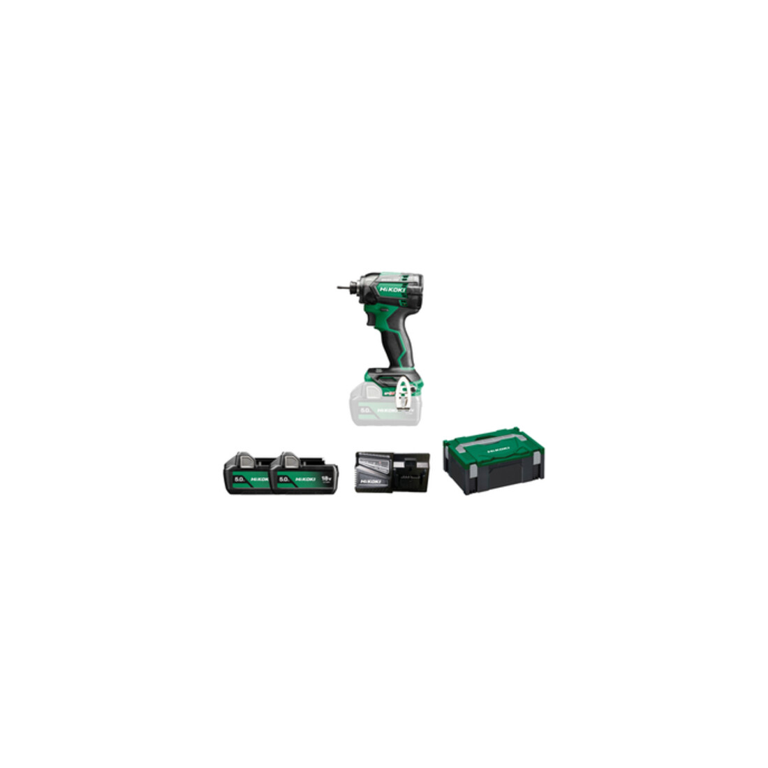 Visseuse à choc sans fil HiKOKI (1/4") 18V WH18DC (5,0 Ah) (HSC II)