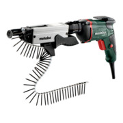 Visseuse pour cloisons sèches SE 4000 + chargeur à vis SM 5-55 metabo, Coffret-1