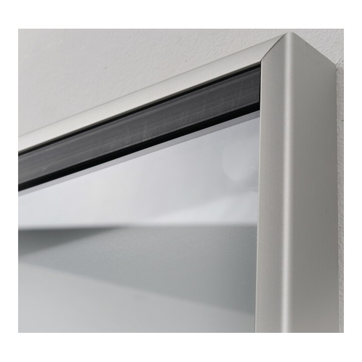 Vitrine de porte coulissante 8 x DIN A4 B920xH674mm cadre rectangulaire p. l'int