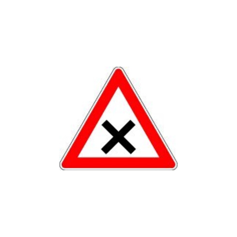 VKZ.102 Triangle 900 mm Intersection Priorité à droite Autocollant RAL RA2