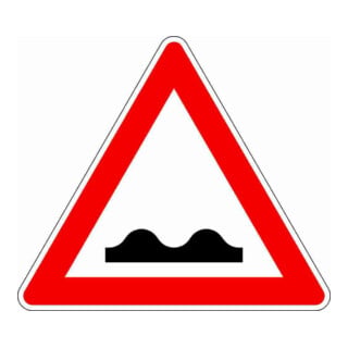VKZ.112 Triangle 900 mm RAL2 chaussée inégale