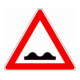 VKZ.112 Triangle 900 mm RAL2 chaussée inégale-1
