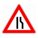 VKZ.121-10 Triangle 900 mm RAL2 voie rétrécie droite-1