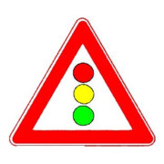 VKZ.131 Triangle 900mm Signalisation lumineuse Autocollant RA1 avec label RAL