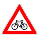 VKZ.138-20 Triangle 900mm Cyclistes traversent (gauche) Film RAL-Label RA1-1