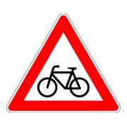 VKZ.138-20 Triangle 900mm Cyclistes traversent (gauche) Film RAL-Label RA1