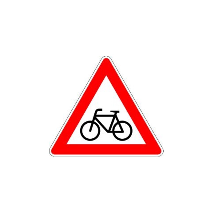 VKZ.138-20 Triangle 900mm Cyclistes traversent (gauche) Film RAL-Label RA1