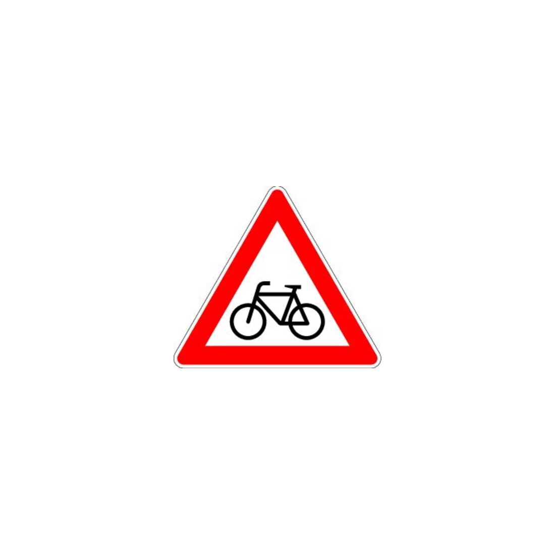 VKZ.138-20 Triangle 900mm Cyclistes traversent (gauche) Film RAL-Label RA1
