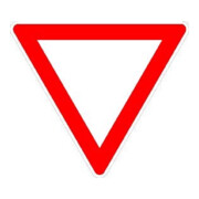 VKZ.205 Triangle 900 mm Cédez le passage Autocollant RA2 avec label RAL