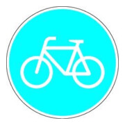 VKZ.237 Ronde 600mm Piste Cyclable Signalisation RAL Folie RA2