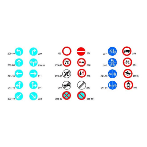 VKZ.240 Rond 600 mm voie piétons et cyclistes commune RAL-label film RA1
