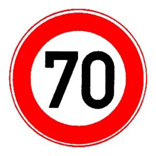 VKZ.274-70 Ronde 600mm 70 km/h RAL-Gütezeichen Folie RA1