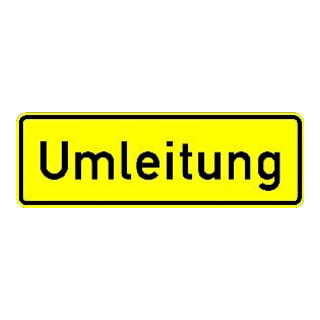 VKZ.457.1, 1050x350mm Umleitungsankündigung RAL-Gütezeichen Folie RA1