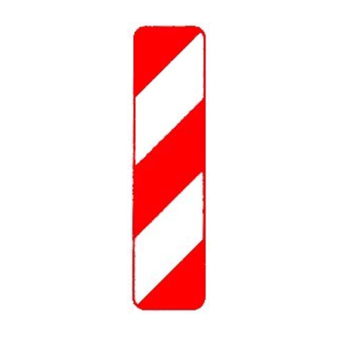 VKZ.605-10, 1000x250mm Balisette directionnelle gauche Film RA1 avec label qualité RAL