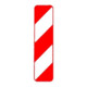 VKZ.605-40, 1000x250mm Balises de signalisation double face, film RA1, label qualité RAL