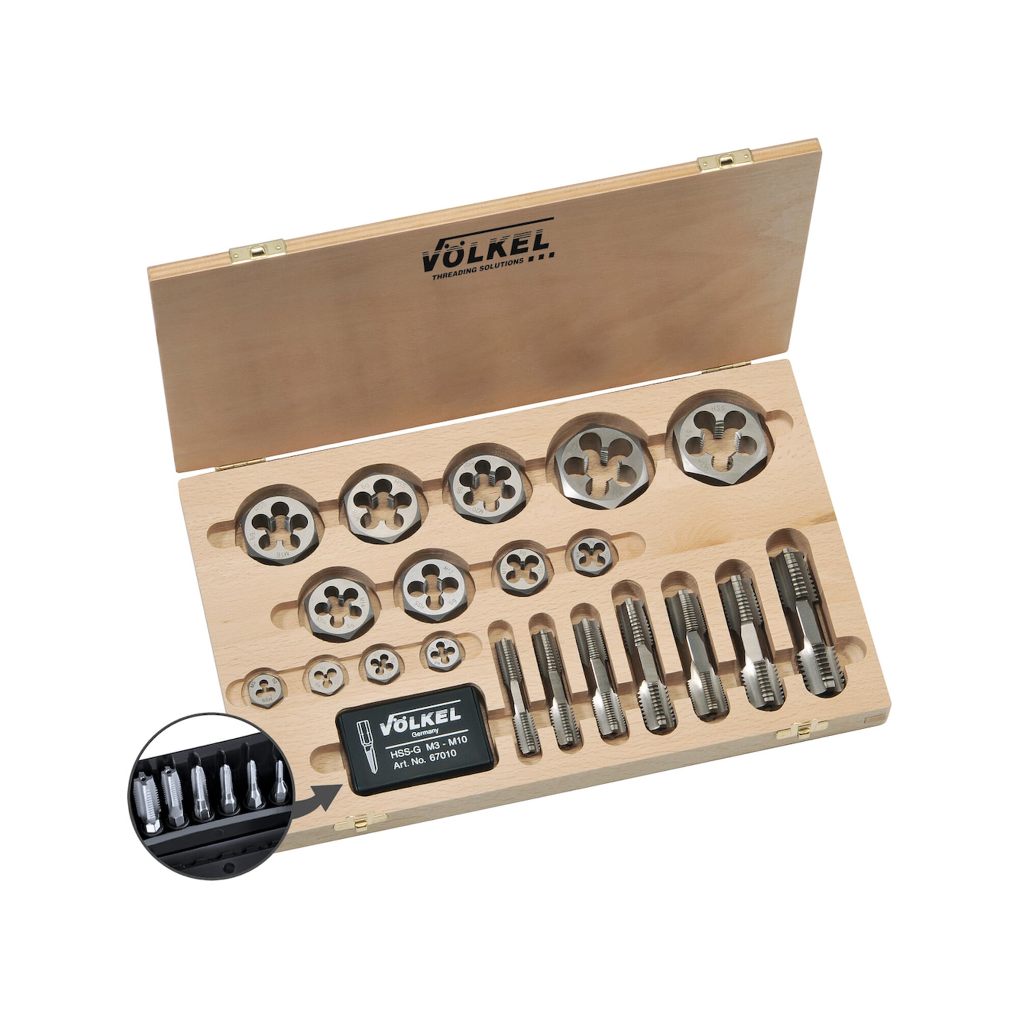 VÖLKEL Gewindeschneidsatz M3-M20 VÖLKEL ; VÖLKEL Threading Solutions