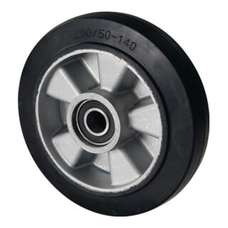 Volant en caoutchouc massif D.200mm moyeu L.55mm jante en fonte pour transpalette PFAFF 2014