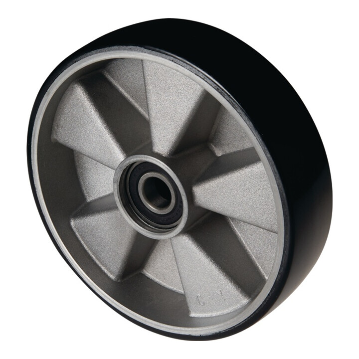 Volant polyuréthane L.moyeu 43 mm l.roue 50 mm D.roue 200 mm
