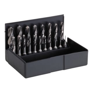 VÖLKEL Jeu de forets hélicoïdaux HSS 1-10mm 19 pièces