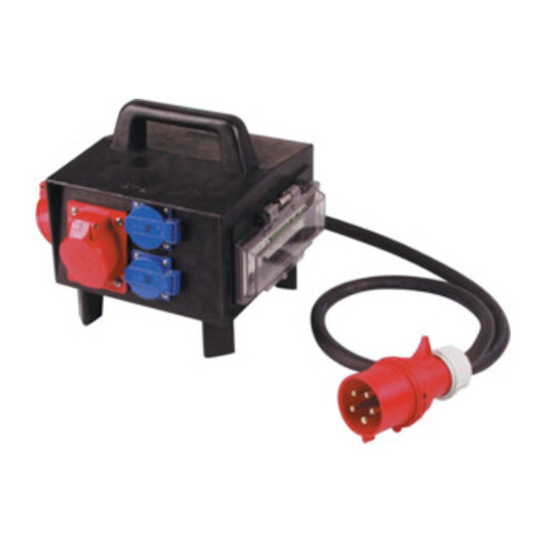 Vollgummikleinverteiler CEE-32 A,5-polig 1xCEE 32 A,2xCEE 16 A,3x230V