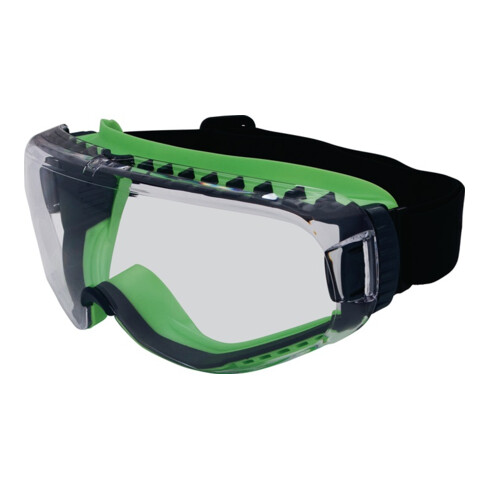 Vollsichtbrille T-Spex 8114 EN 166 EN 170 Rahmen schwarz/grün,Scheibe klar