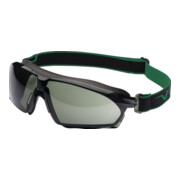 Vollsichtschutzbrille 625 EN 166 EN 170 EN 172 Rahmen dunkelgrau,Scheibe grünG15