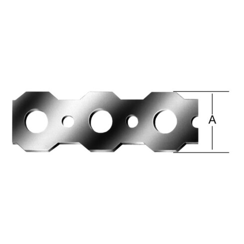 VORMANN Bande de montage 12 mm x 0,9 mm x L rouleau 10 m acier galvanisé à chaud