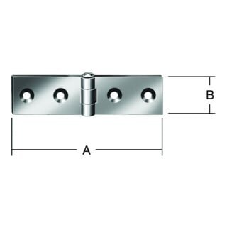 VORMANN Bande de table, L 120 mm, l 20 mm acier galvanisé