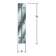 VORMANN Charnière à tige L 2040 mm, l 32 mm, inoxydable-1