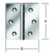 VORMANN Charnière de porte angulaire L90xH90mm, galvanisée roulée-1