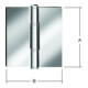 VORMANN Charnière de porte B85xH90mm roulée inoxydable, inox-1