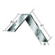 VORMANN Chaussures à poutres 100x75x30x3mm Acier inoxydable, inox-1
