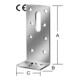 VORMANN Connecteur d'angle 90 x 35 x 40 mm acier galvanisé CE-1