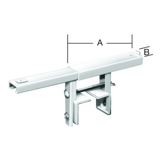 VORMANN Consoles de radiateur L 190 mm, l 35 mm, à visser, acier galvanisé
