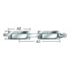 Vormann double gate throw over L/R utilisable Total L.340xLargeur 30mm Bolz.dop.gel.-1