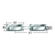 Vormann double gate throw over L/R utilisable Total L.340xLargeur 30mm Bolz.dop.gel.-1