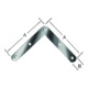 VORMANN Équerre d’angle de porte L 100 x H 100 mm extrémités arrondies acier galvanisé-1