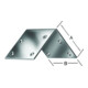 VORMANN Équerre grand angle 40x40x40x2mm en acier inoxydable, anti-rouille-1