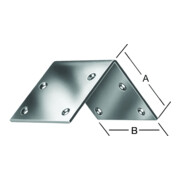 VORMANN Équerre grand angle 40x40x40x2mm en acier inoxydable, anti-rouille