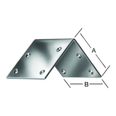VORMANN Équerre large 30x30x30x2mm Acier, galvanisé