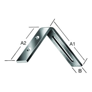 VORMANN Équerre réglable 80x65x20x4mm acier galvanisé