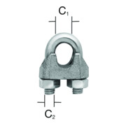 VORMANN Étrier en acier rond, diamètre 8 mm acier galvanisé