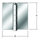 VORMANN FT-Charnier L 55mm, H 60mm, roulé, 1 pièce, fer-1