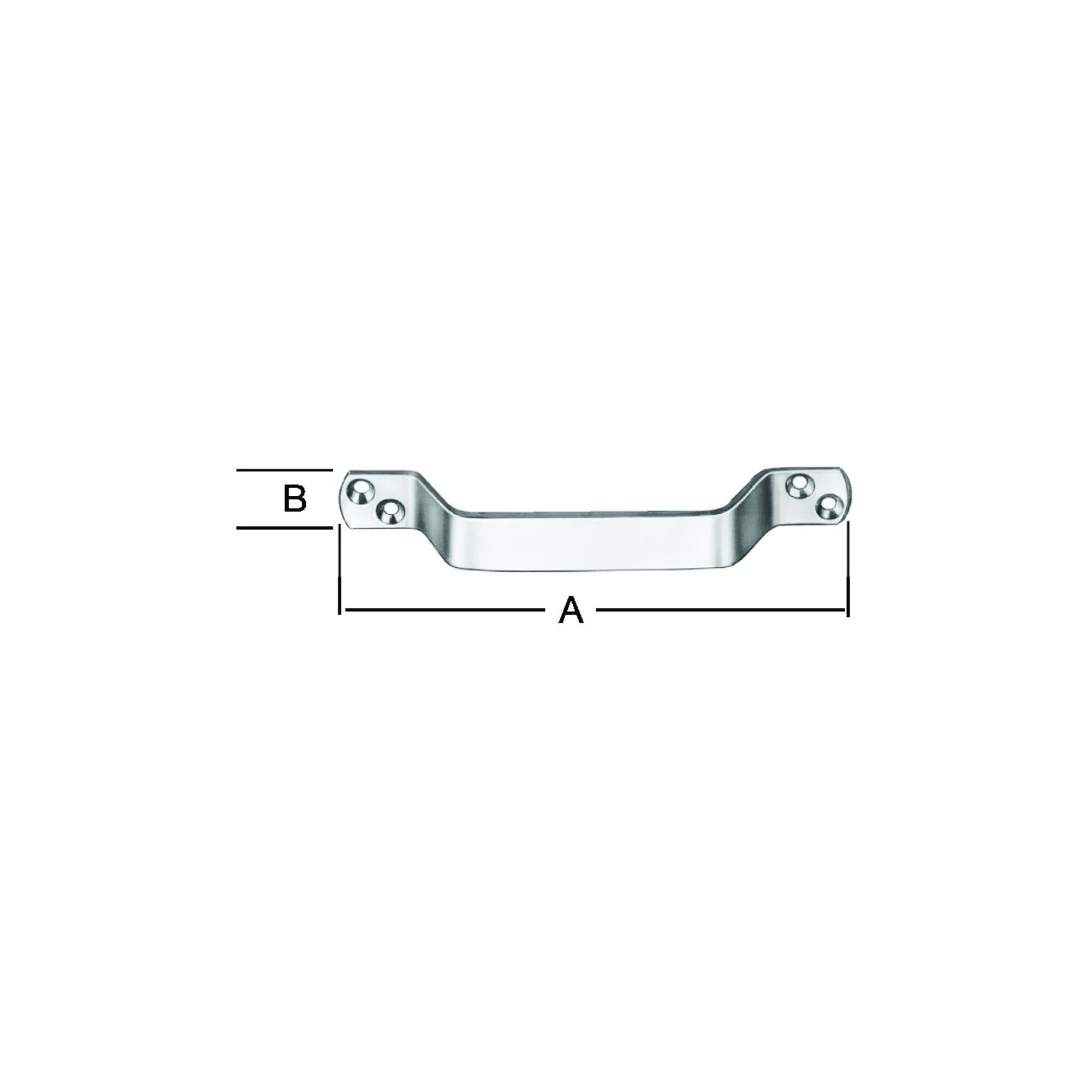 VORMANN Handgriff gelocht, L 110mm Stahl, verzinkt