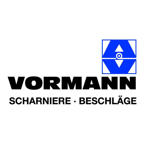 Vormann Kloben DI sur plaque 13x39x102mm bleu zingué