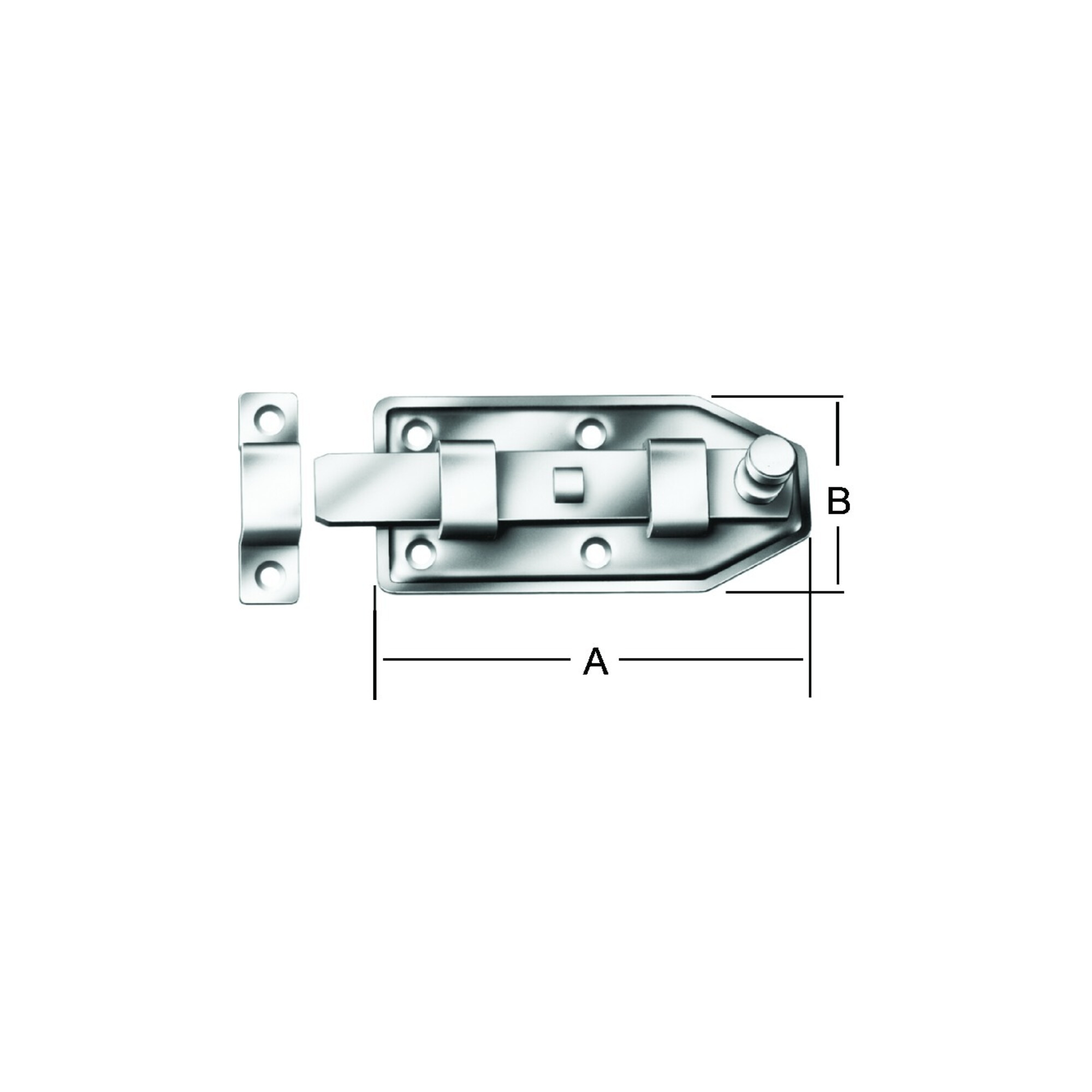VORMANN Knopfriegel mit Schlaufe gerade, B56xL140mm verzinkt