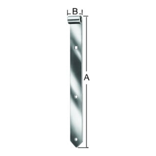 Vormann Ladenband B.30mm L.300x30mm STA blau verz.leicht